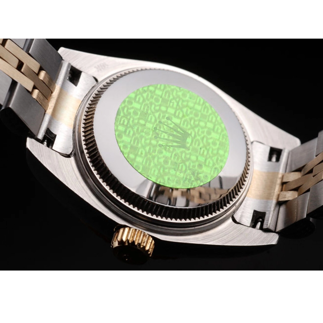 Aaa replica watch Steel Datejust 98078 Yellow Two Rolex Tone Plated Stainless Gold 0727